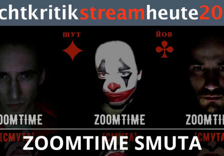 nachtkritikstream – Zoomtime Smuta an der Volksbühne Berlin / Dakh Theater Kiew