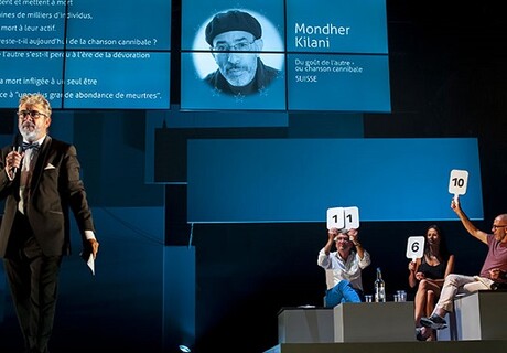 European Philosophical Song Contest – Theater der Welt – Massimo Furlans und Claire de Ribaupierres Casting-Show-Parodie am Düsseldorfer Schauspielhaus