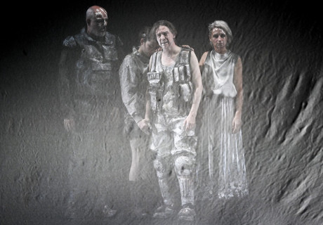 Ajax – Staatsschauspiel Dresden – Jan Gehler inszeniert Thomas Freyers neues Stück als Abgesang auf das männliche Heldentum