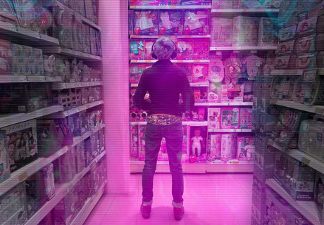 Radio Ghost – Festival Theaterformen – Die Gruppe ZU-UK schickt das Publikum per Audiowalk auf eine antikapitalistische Erkundungstour in einem Braunschweiger Einkaufszentrum