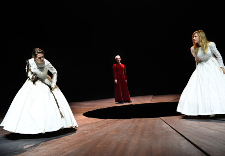 hildensaga – Deutsches Theater Berlin – Markus Bothe setzt starbesetzt Ferdinand Schmalz' Nibelungen-Neudeutung in Szene