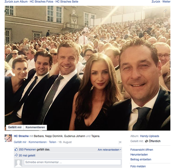 Strache 560 screenshot facebook